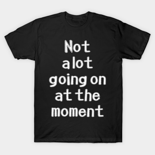 Not a lot going on at the moment T-Shirt by SamridhiVerma18